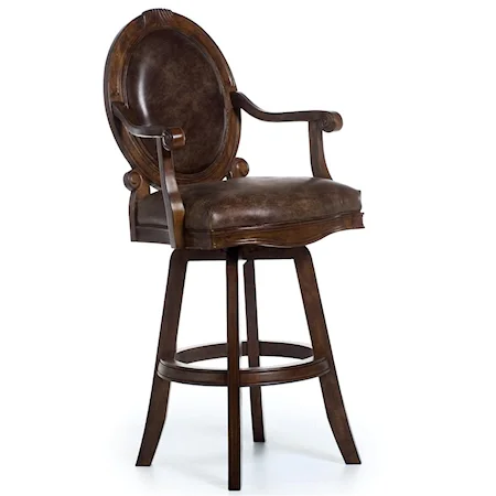 Merlot Turn-Swivel Barstool